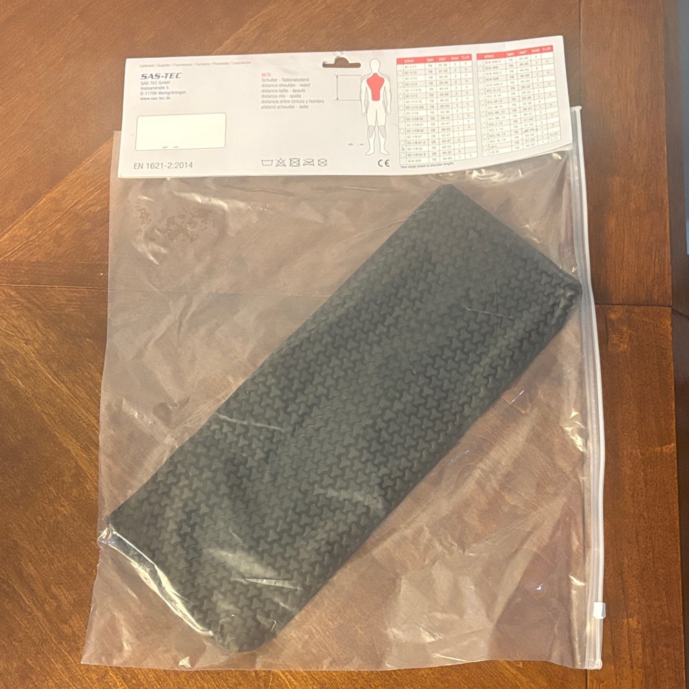 Black chest protector insert brand new